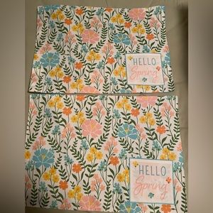 Brand new Set of 2 cute floral Spring Easter Placemats